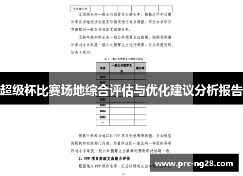超级杯比赛场地综合评估与优化建议分析报告 超级杯比赛场地综合评估与优化建议分析报告