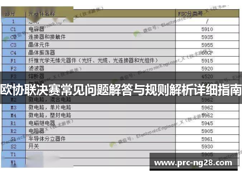 欧协联决赛常见问题解答与规则解析详细指南